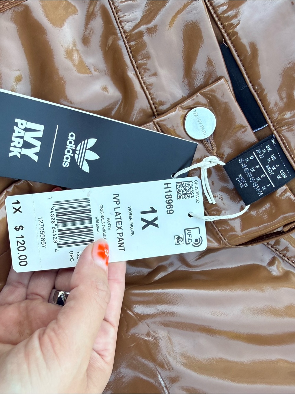 Adidas Ivy Park Latex Pants - Picture 3 of 5